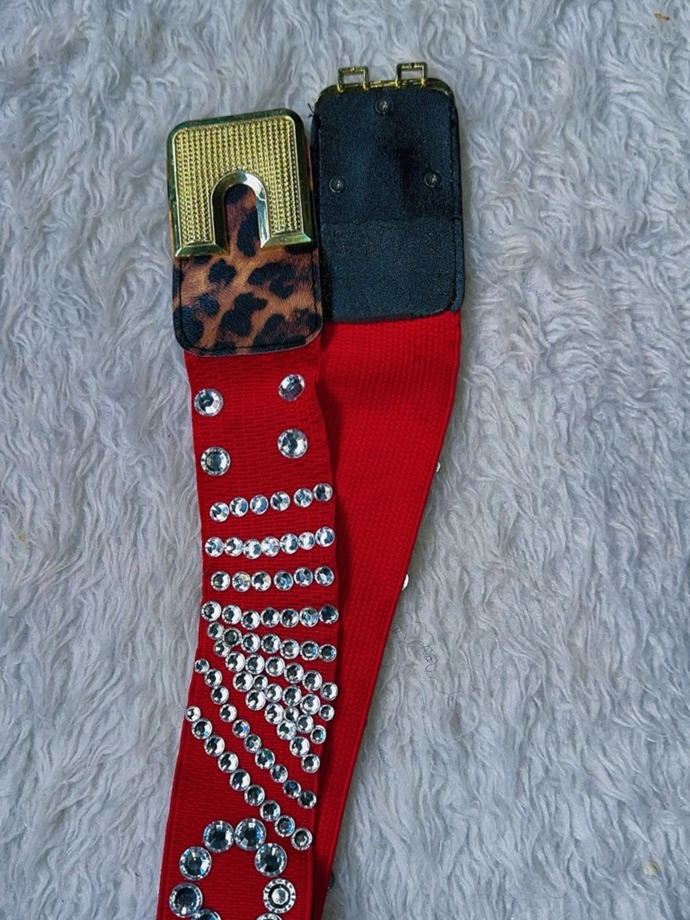 Belts red belt vintage belt - Picture 6 of 9